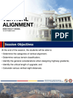 Vertical Alignment Design and Sight Distance Calculations