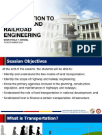 Introduction To Highway and Railroad Engineering