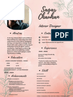 Green Abstract Modern A4 Printable Graphic Designer Profesional Resume