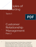 Principles of Marketing - CRM