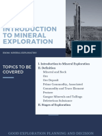Introduction to Mineral Exploration