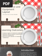 Foodservice and Equipment Layout