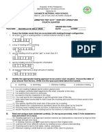 SUMMATIVE TEST 2 21ST CENTURY LITERATURE 4th Quarter