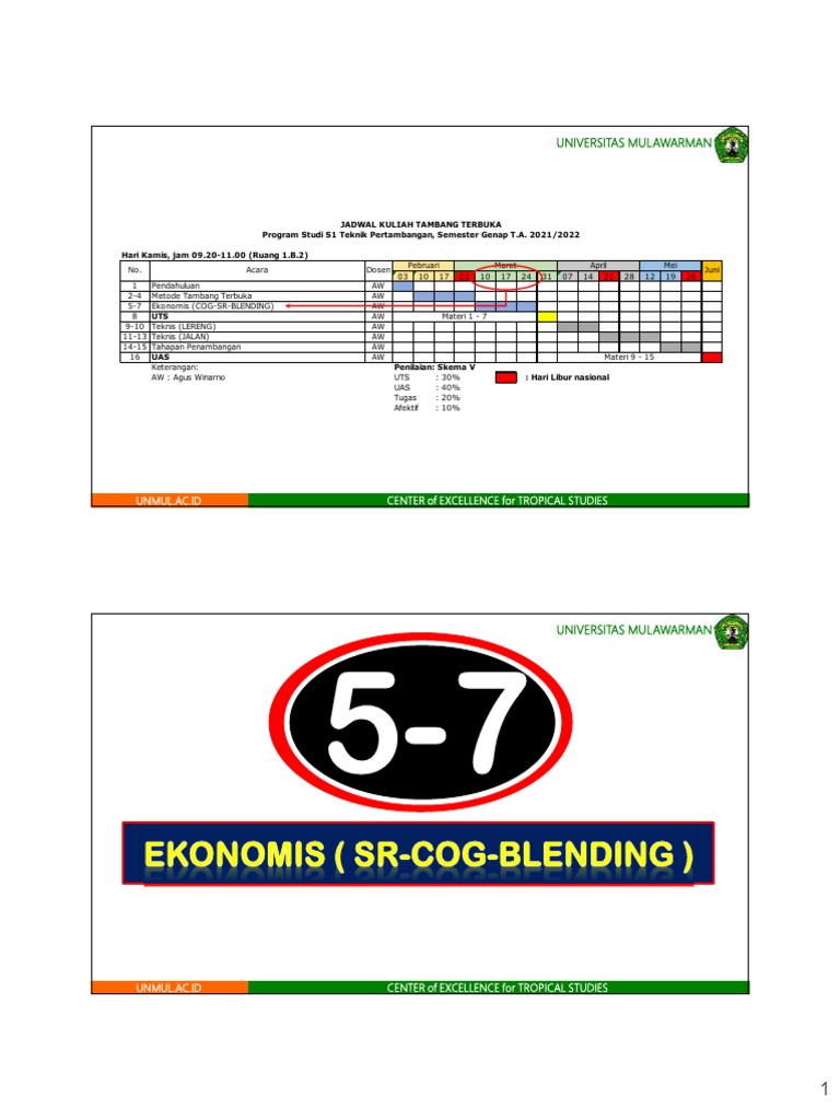 Analisis COG dan SR dalam Pertambangan | PDF