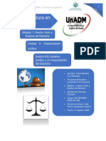 Licenciatura en Derecho: Módulo 1: Hecho, Acto y Sujetos de Derecho Unidad 3: Interpretación Jurídica