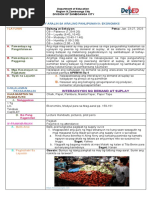 Detailed Lesson Plan For Araling Panlipunan - Konsumo at Produksyon | PDF