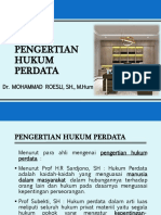 Hukum Perdata Pertemuan 1 Mohroesli