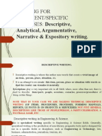 Descriptive Writing