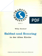 Sabbat Und Sonntag in Der Alten Kirch...