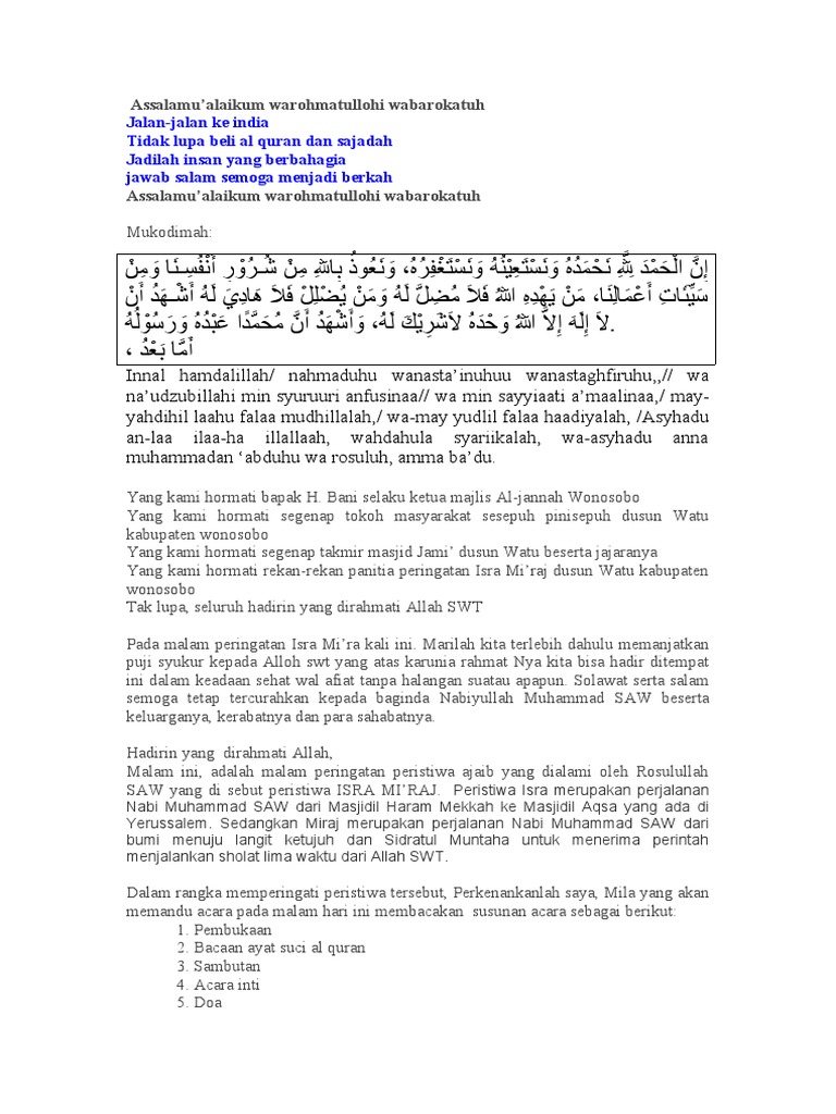Teks mc isra miraj pdf
