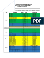 Jadwal Praktikum Semester Genap Pend. Biologi