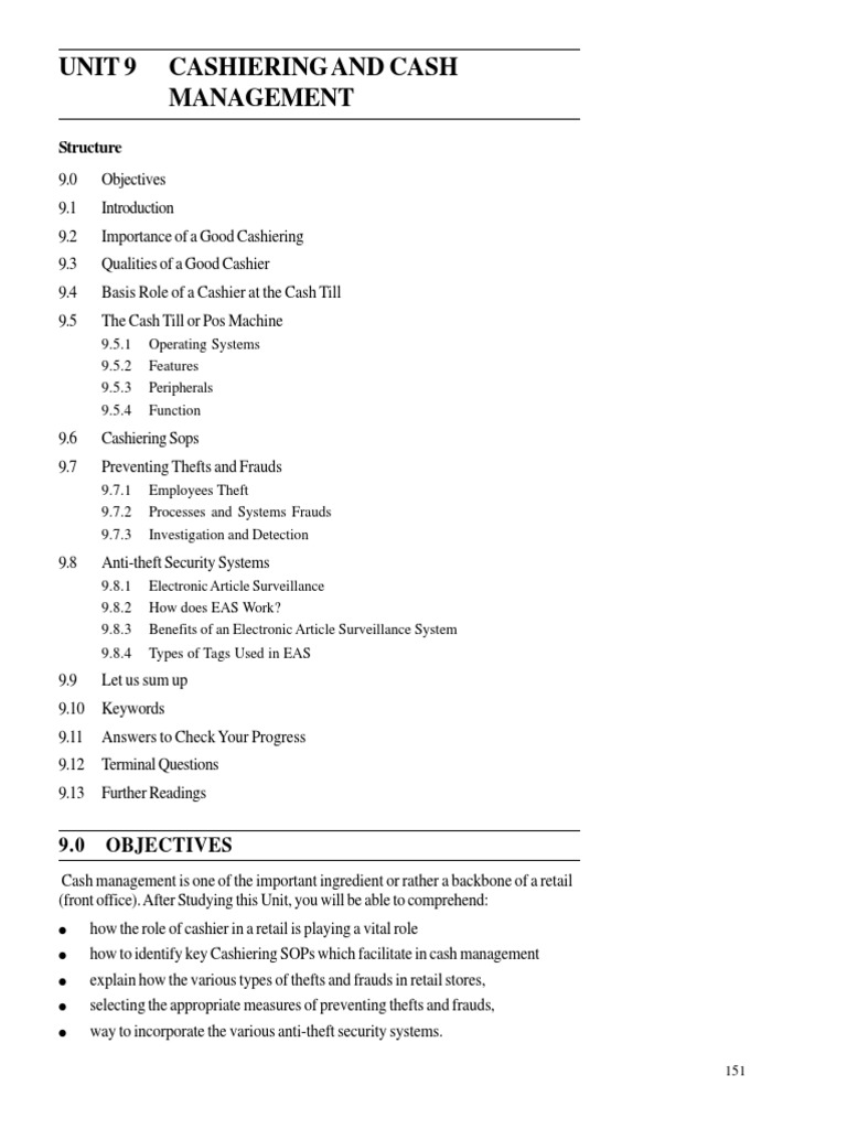 Sop Cashier | PDF | Point Of Sale | Business