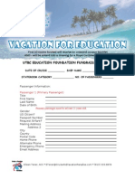 Vacation For Education Registration Form