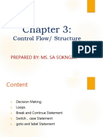 Control Flow/ Structure: Prepared By: Ms. Sa Sokngim