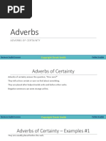 Adverbs of Certainty