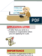Writing Job Application FDF