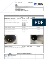 Item inspection report details coating application
