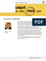 EY - Budget 2023 - Media and Entertainment Sector