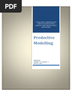 Assignment Report - Predictive Modelling - Rahul Dubey