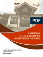 Studi Observasi Tata Kelola Manajemen Industri Coklat Monggo Yogyakarta