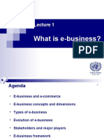 Lecture 1 - What Is E-Business