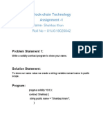 Blockchain Assignment of Shahbaz Khan