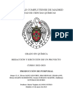 Proyecto. Producción de Furfuraldehído