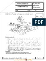 Devoir de Synthèse N°1 - Technologie SYSTEME Poste de Sertissage Des Boites de Tomate - 2ème Sciences (2011-2012) MR Hazzoug Abdelaziz