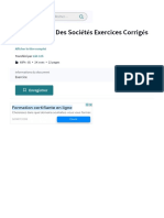 Comptabilité Des Sociétés Exercices Corrigés s4 | PDF | Dividende | Actionnaire