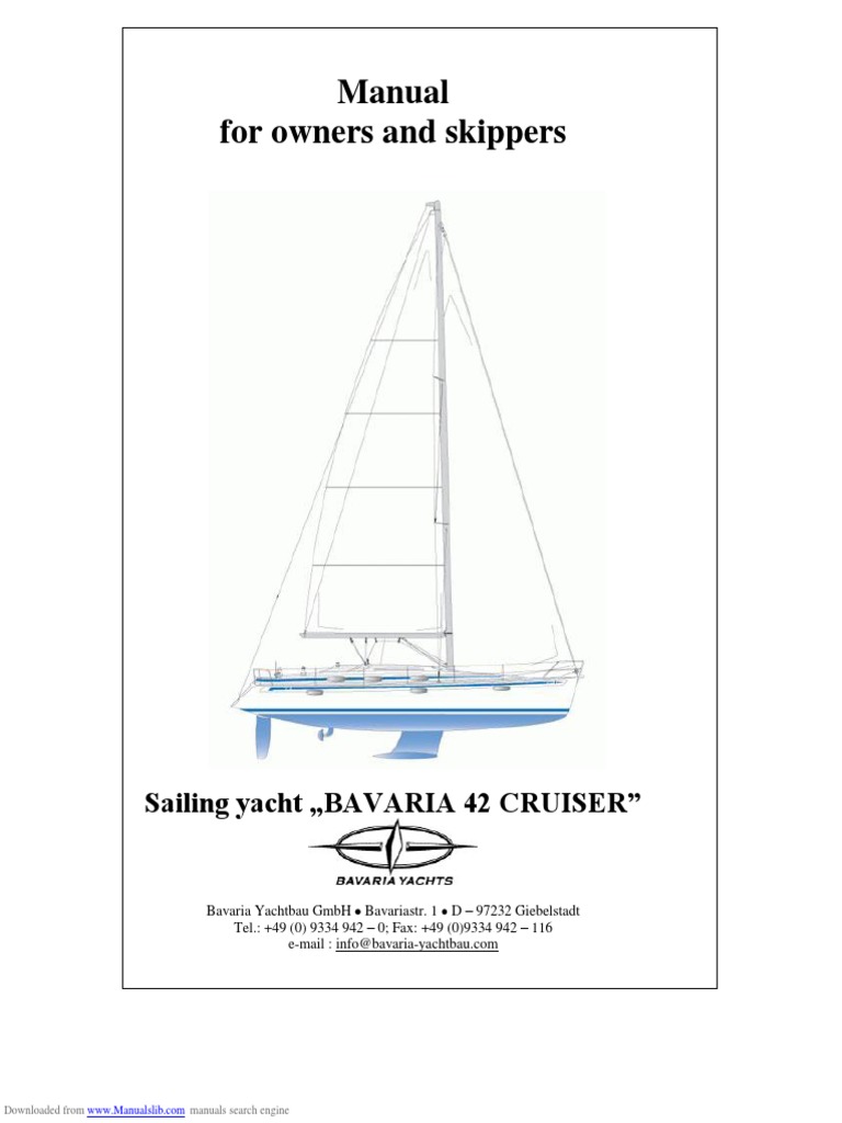 Bavaria 42 Cruiser Manual Overview | PDF | Yacht | Water Heating