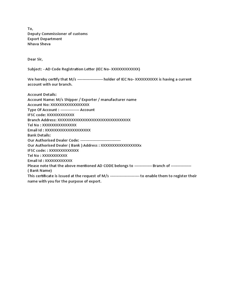 Bank Authorisation Let | PDF