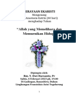 Panduan Misa Peringatan Arwah 40 Hari Ibu Anastasia Katrin (Bookfold)