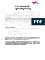 Vacancy Professorship Logistics-Engineering EN