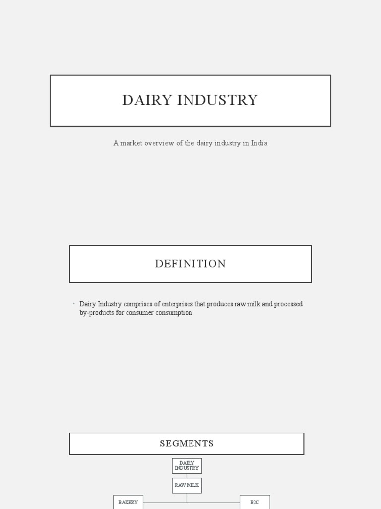 Dairy Industry PDF