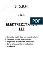 3.ud Elektrizitatea III B Azpimarratua