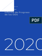 Azul Blanco Estilo Sencillo ONU Sociedad Civil Informe de Progreso ODS