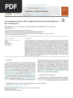 Can Smartphone Presence Affect Cognitive Fonction The Moderating Role of Fear of Missing Out