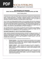 Balanced Scorecard For Law Firms