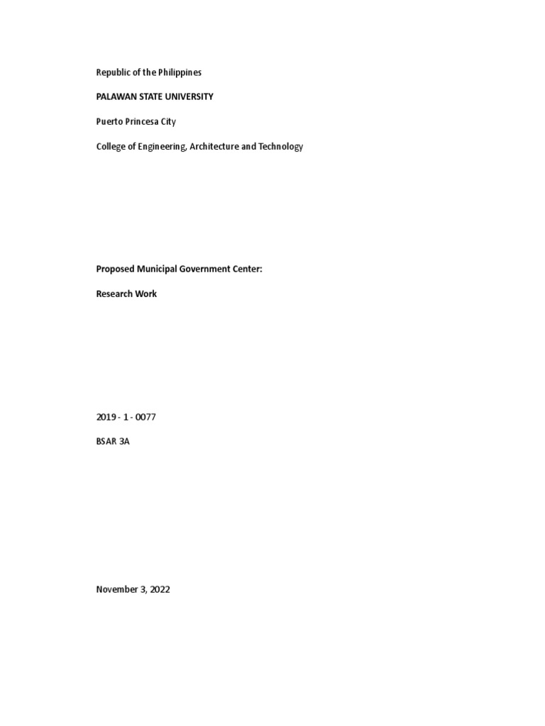 Proposed Municipal Government Center | PDF | Public Transport | Local ...