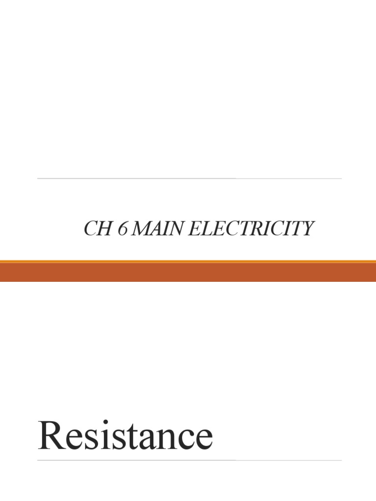 Resistance in Conductors Explained | PDF | Electrical Resistance And ...