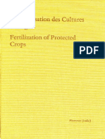 La Fertilisation Des Cultures Protegees Fertilization of Protected Crops