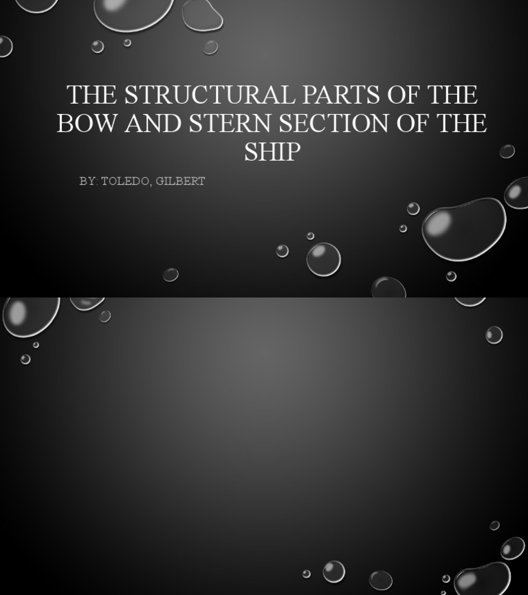 The Structural Parts of The Bow and Stern PDF