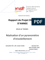 Rapport de Projet DE FIN D'Annee: Réalisation D'un Pyranomètre D'ensoleillement