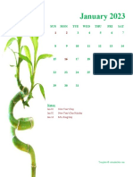 2023 Editable Word Calendar Design Template 17