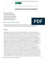 Impactos Do Abandono Afetivo Na Infância - Revista Multidisciplinar em Saúde