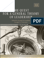 The Quest For A General Theory of Leadership