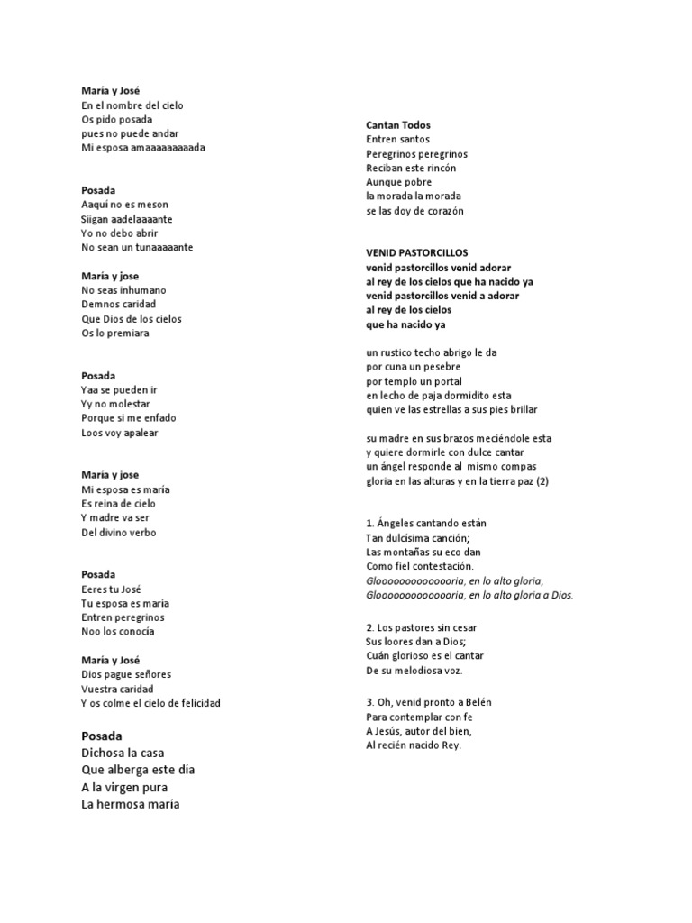 Canciones sobre María y José | PDF | María, madre de Jesús