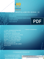 Simulink y Command Window para Función de Transferencia