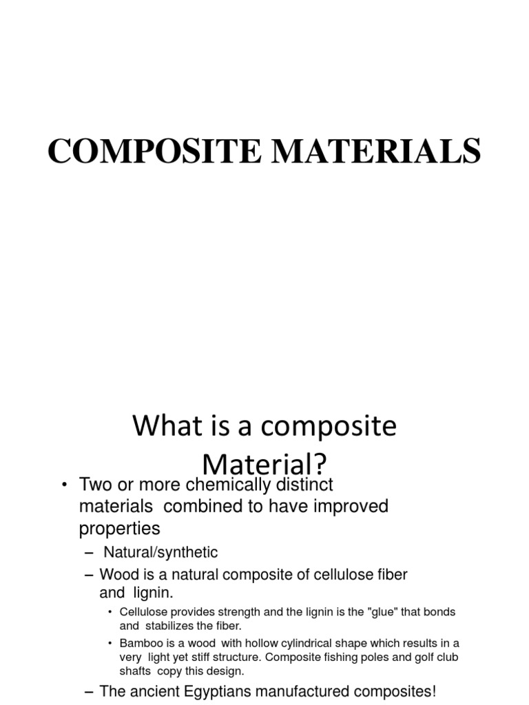 Composite Materials Overview | PDF | Composite Material | Fibers