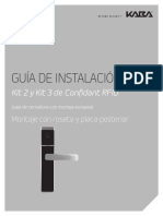 Confidant Rfid Installaton Guide Kit 2 3 Pk3649 Spanish PDF